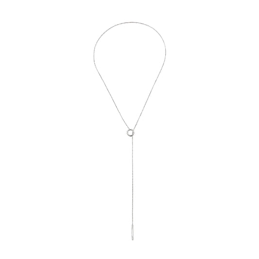 Collana donna Breil Flow in acciaio con catena sottile ed elemento geometrico TJ3572