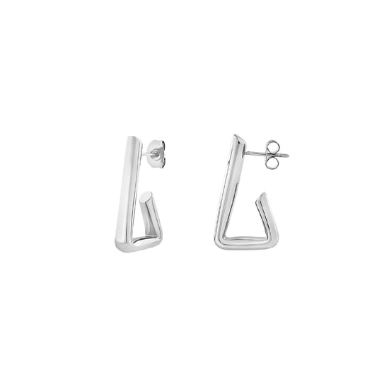 Orecchini pendenti donna Breil Flow in acciaio dal design geometrico TJ3576-1