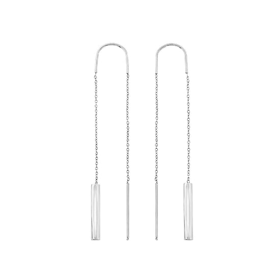 Orecchini pendenti donna Breil Flow in acciaio con cilindro TJ3578-1