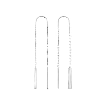 Orecchini pendenti donna Breil Flow in acciaio con cilindro TJ3578-1