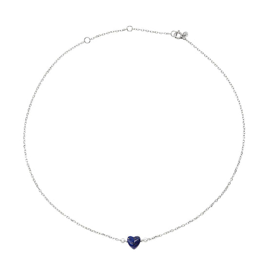 Collana donna Breil Candy in acciaio con lapislazzuli a cuore TJ3597-1