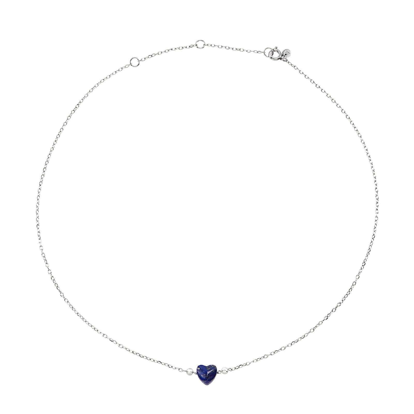 Collana donna Breil Candy in acciaio con lapislazzuli a cuore TJ3597-1
