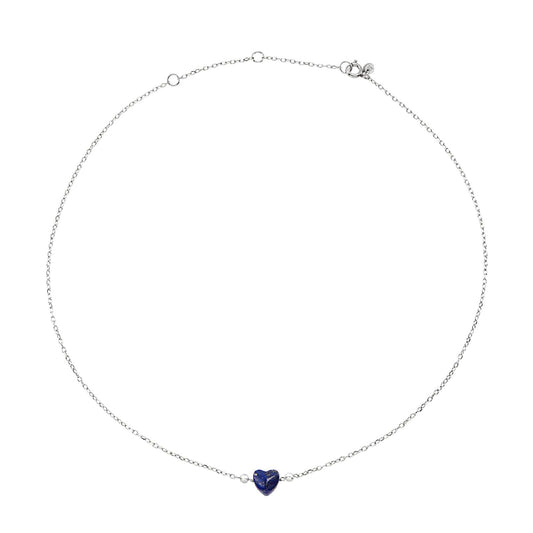 Collana donna Breil Candy in acciaio con lapislazzuli a cuore TJ3597-1
