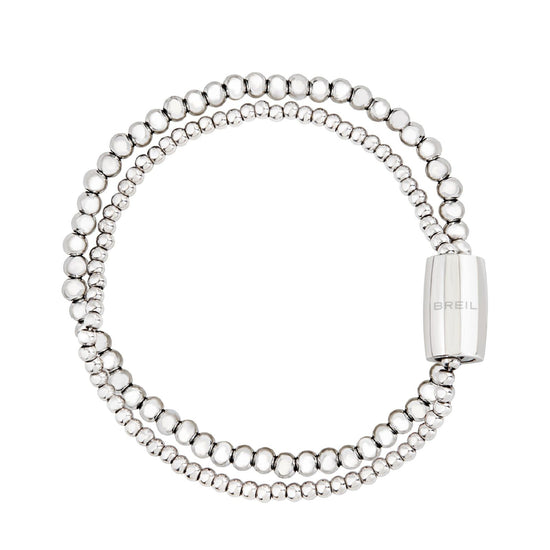 Bracciale donna Breil Magnetica System in acciaio due fili di micro sfere TJ3604-1