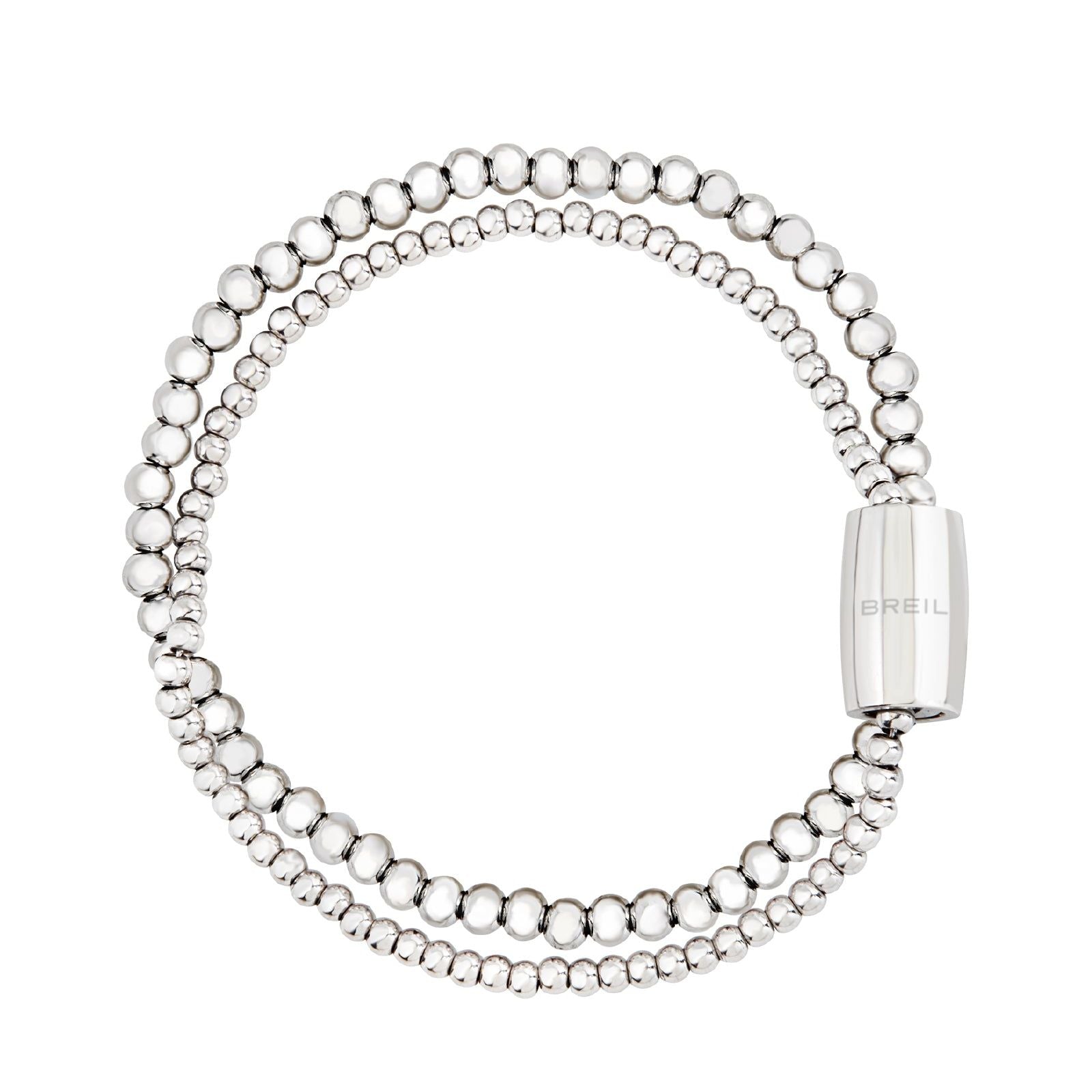 Bracciale donna Breil Magnetica System in acciaio due fili di micro sfere TJ3604-1