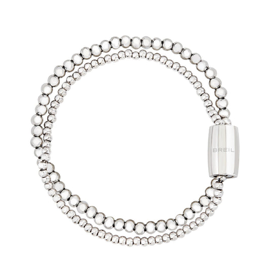 Bracciale donna Breil Magnetica System in acciaio due fili di micro sfere TJ3604-1