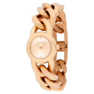 Orologio donna solo tempo cassa 25mm Liu Jo New Glam acciaio rosé, maglie spesse TLJ2264-1