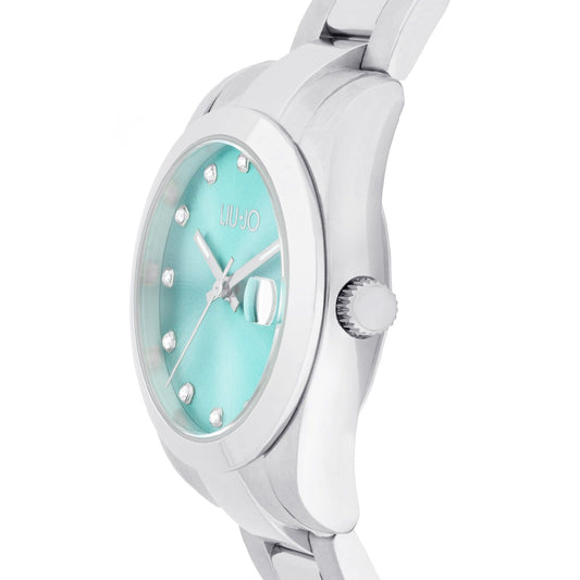 Orologio donna Liu Jo Juniper in acciaio quadrante azzurro 34mm TLJ2333-2