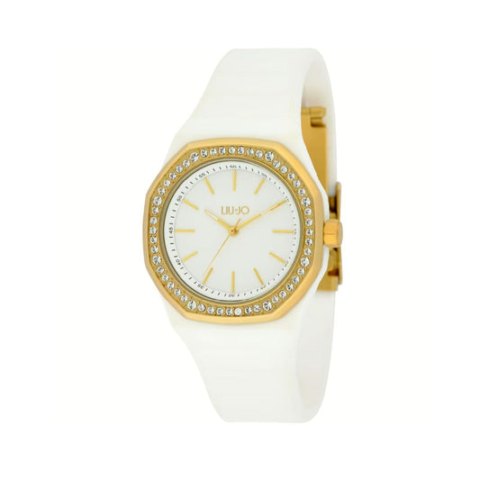 Orologio solo tempo Liu Jo Yacht Lady donna silicone bianco con zirconi TLJ2380-1