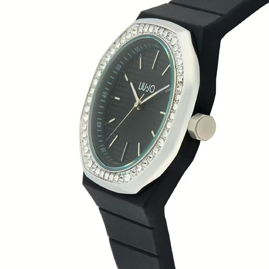 Orologio solo tempo Liu Jo Yacht Lady donna silicone nero con zirconi TLJ2381-2
