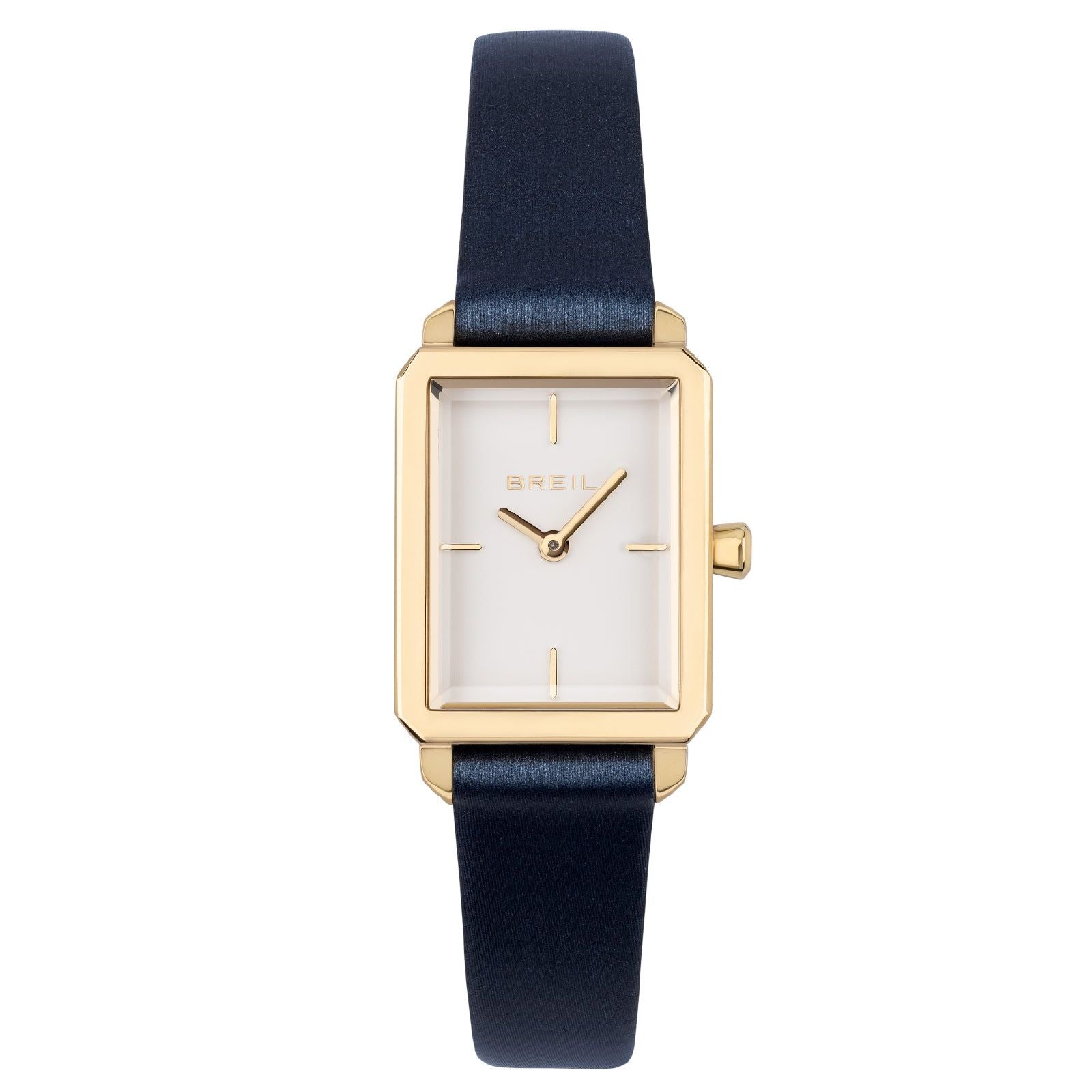 Orologio donna Breil Carré cinturino pelle blu cassa acciaio oro 20x24mm TW2026-1