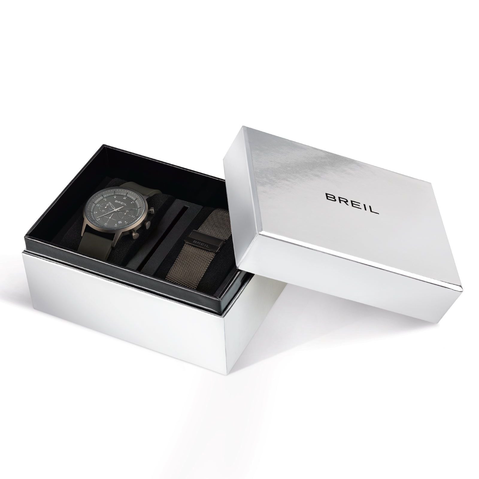Orologio crono uomo Breil Six.3.Nine in acciaio e silicone 44mm TW2047-3