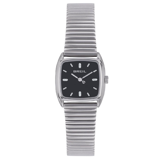 Orologio donna Breil Stylize in acciaio quadrante nero cristalli 24x21mm TW2050-1