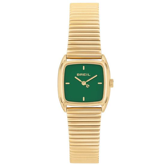 Orologio donna Breil Stylize in acciaio dorato quadrante verde 24x21mm TW2052-1