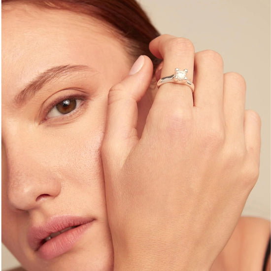 Anello solitario Uno de 50 Spiritual lega metallica argento 15