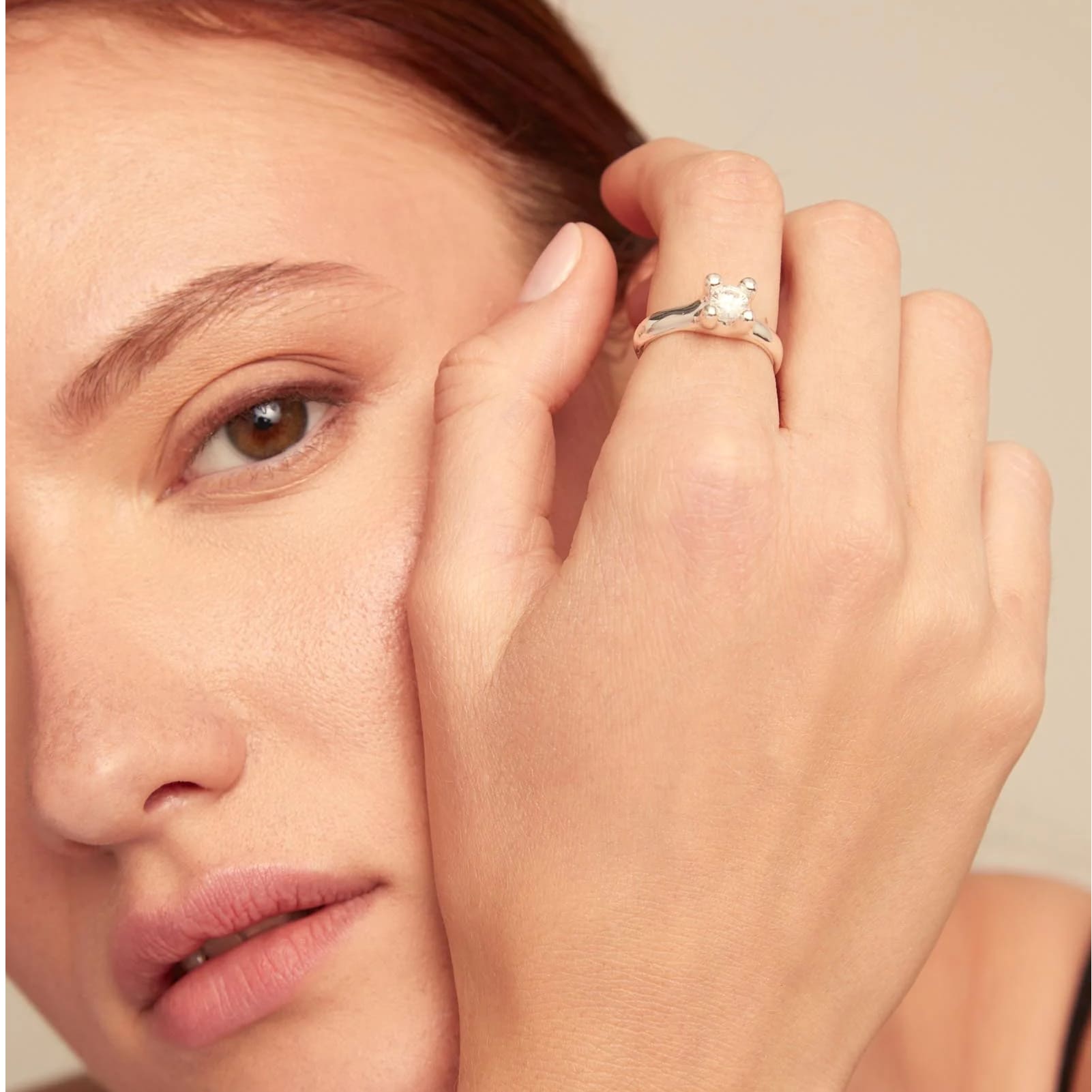 Anello solitario Uno de 50 Spiritual lega metallica argento 15