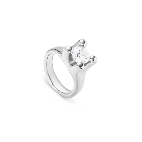 Anello Uno de 50 Spiritual lega metallica argento e zircone 18