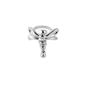 Anello libellula Uno de 50 Ser rebelde lega metallica argento 15