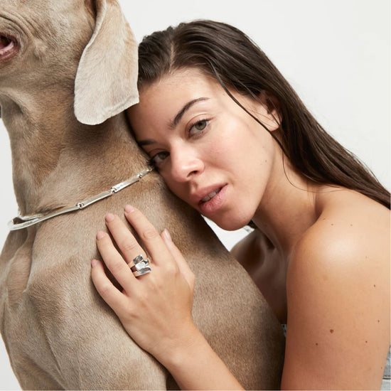 Anello Uno de 50 Ser Original lega metallica argento 18