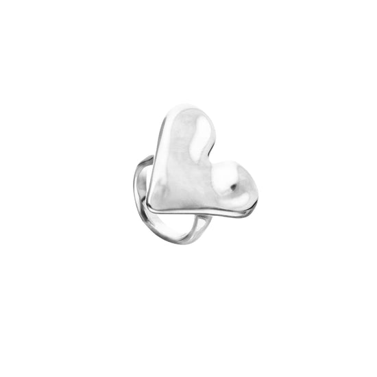 Anello Uno De 50 Pálpito in argento placcato a forma di cuore 15