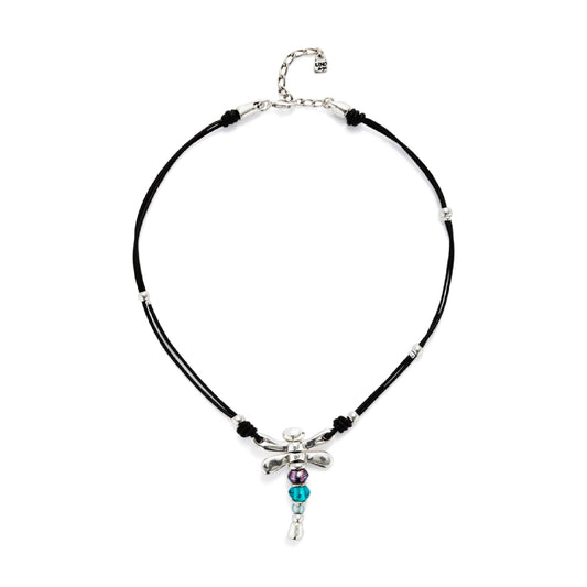 Collana Uno de 50 placcata argento e cristalli da donna U.COL1959MCLMTL