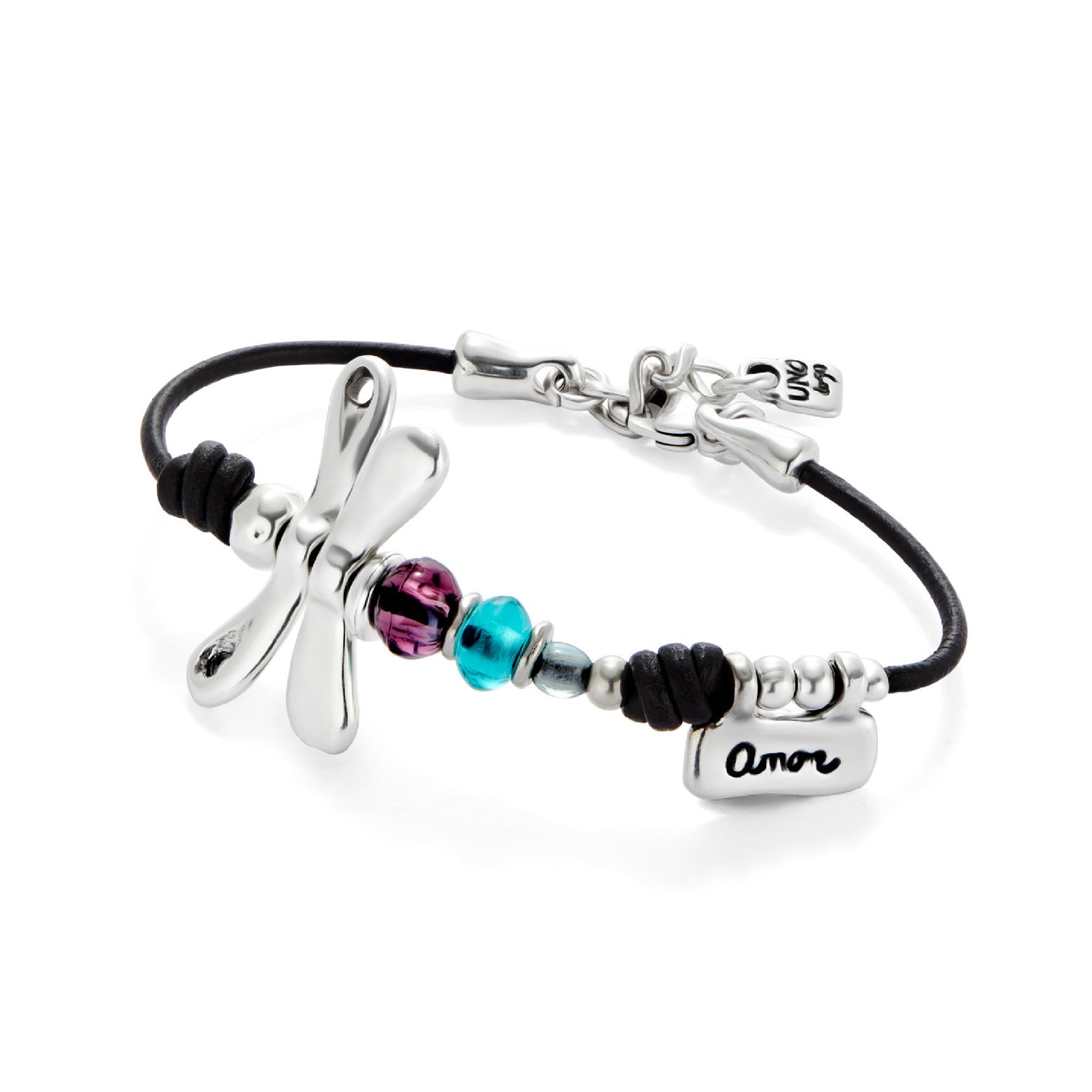 Bracciale con cordino Uno de 50 placcato argento da donna U.PUL2478MCLMTM