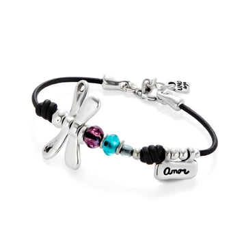 Bracciale con cordino Uno de 50 placcato argento da donna U.PUL2478MCLMTM