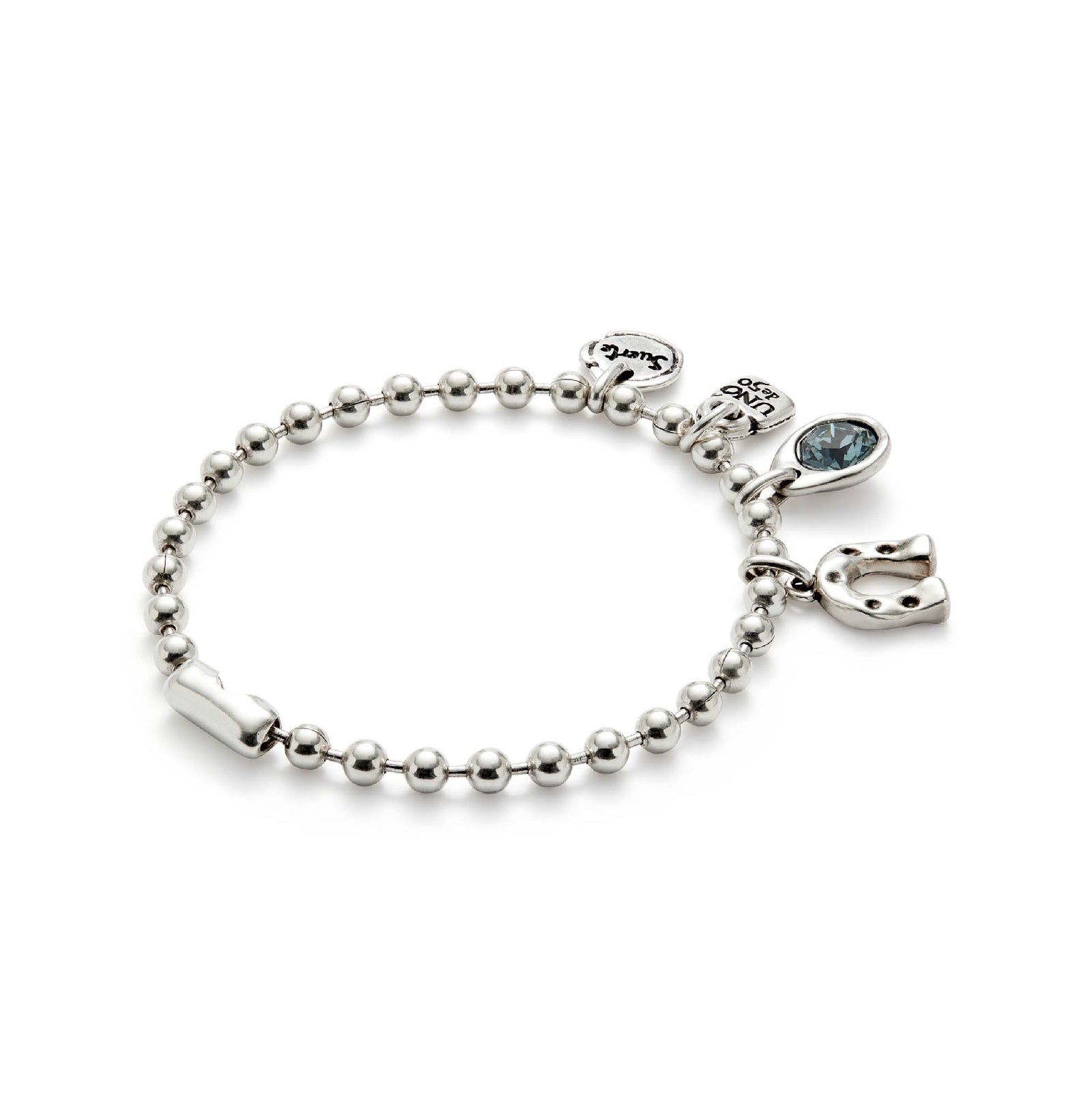 Bracciale con pendenti Uno de 50 placcato argento da donna U.PUL2556AZOMTM