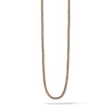 Collana girocollo Comete Mineral da uomo in acciaio rosé con ematite UGL732-1