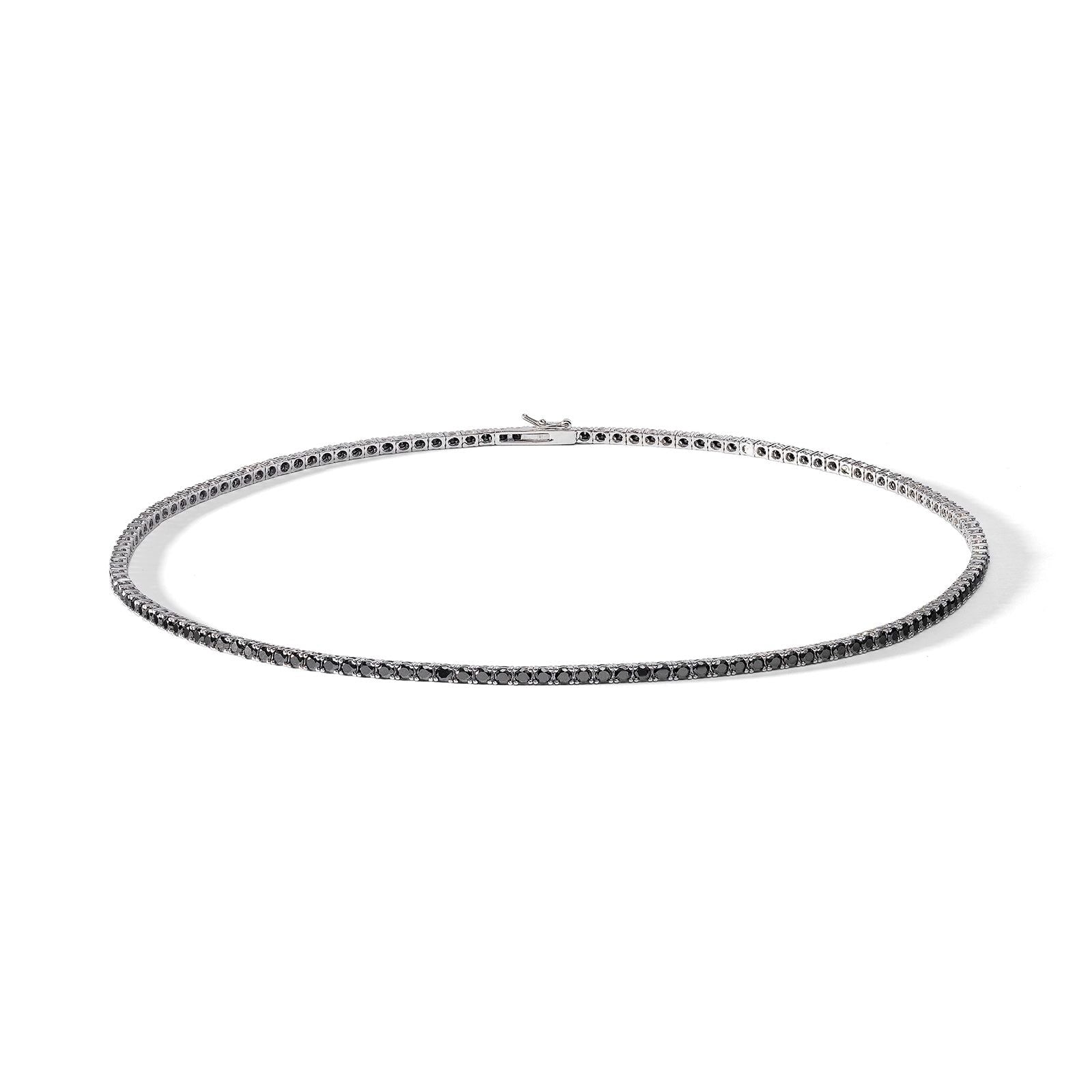 Collana Comete Tennis da uomo in argento con zirconi neri UGL738NM45-1