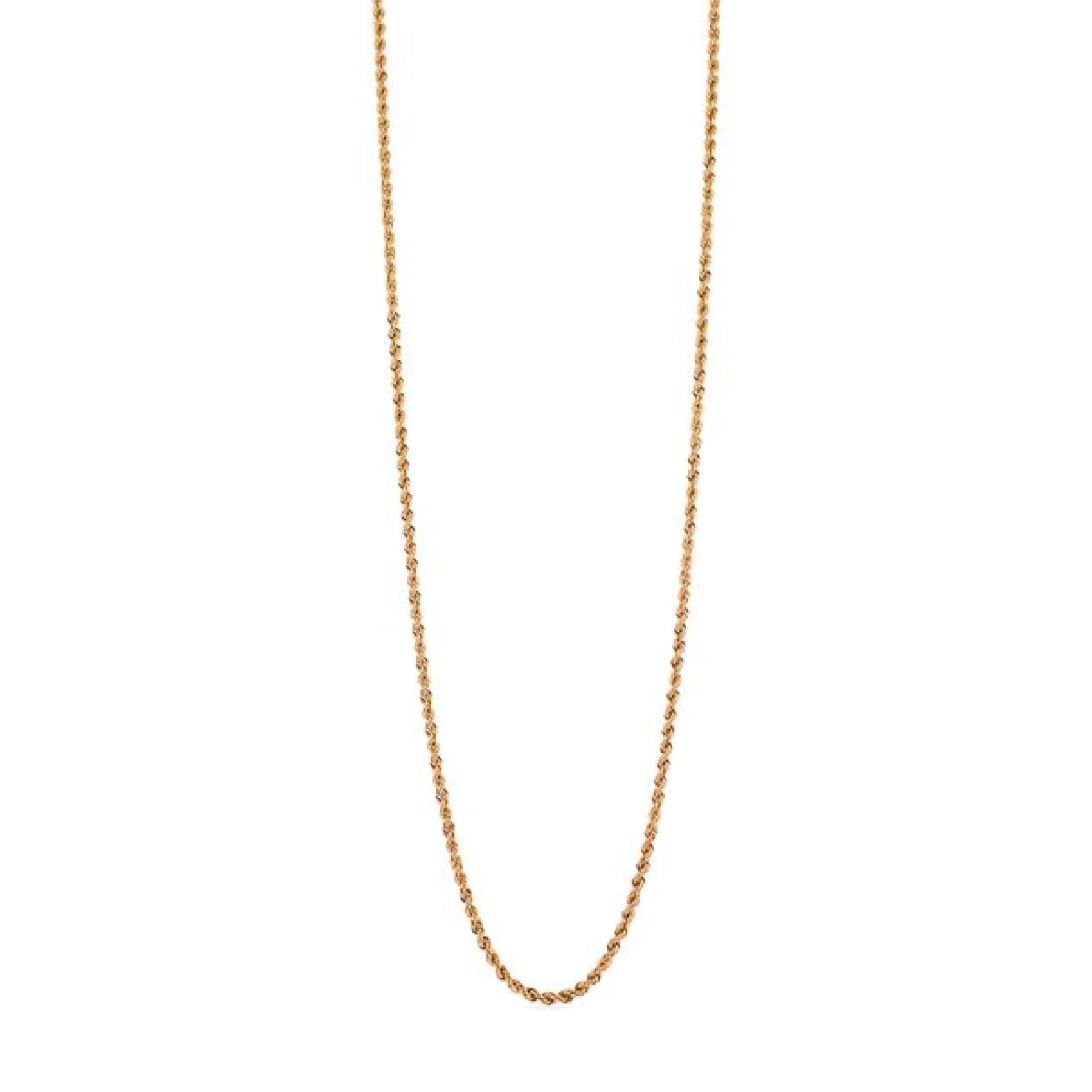 Collana girocollo a corda della Unoaerre in bronzo dorato MISURA UNICA