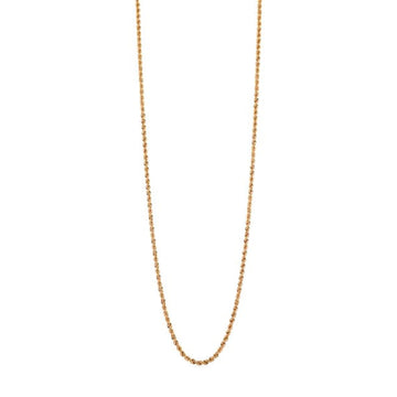 Collana girocollo a corda della Unoaerre in bronzo dorato MISURA UNICA