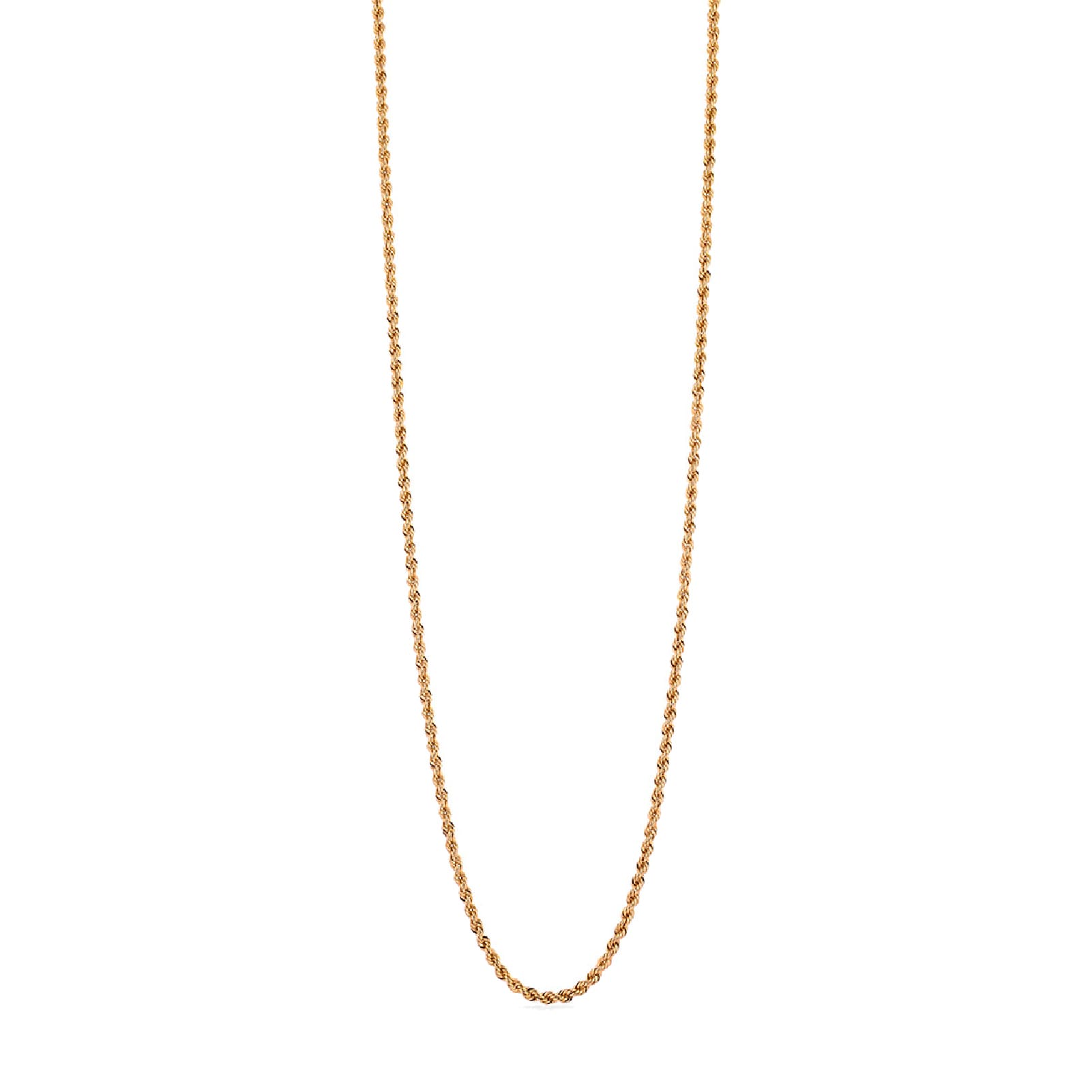 Collana girocollo a corda spessa Unoaerre in bronzo dorato MISURA UNICA