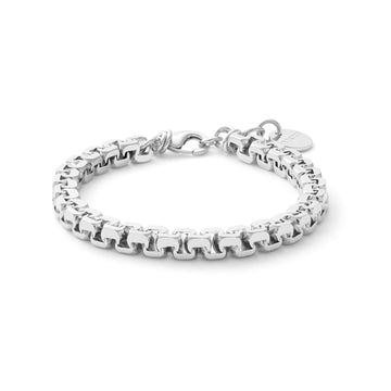 Bracciale catena forzatina della Unoaerre in bronzo rodiato 19 cm