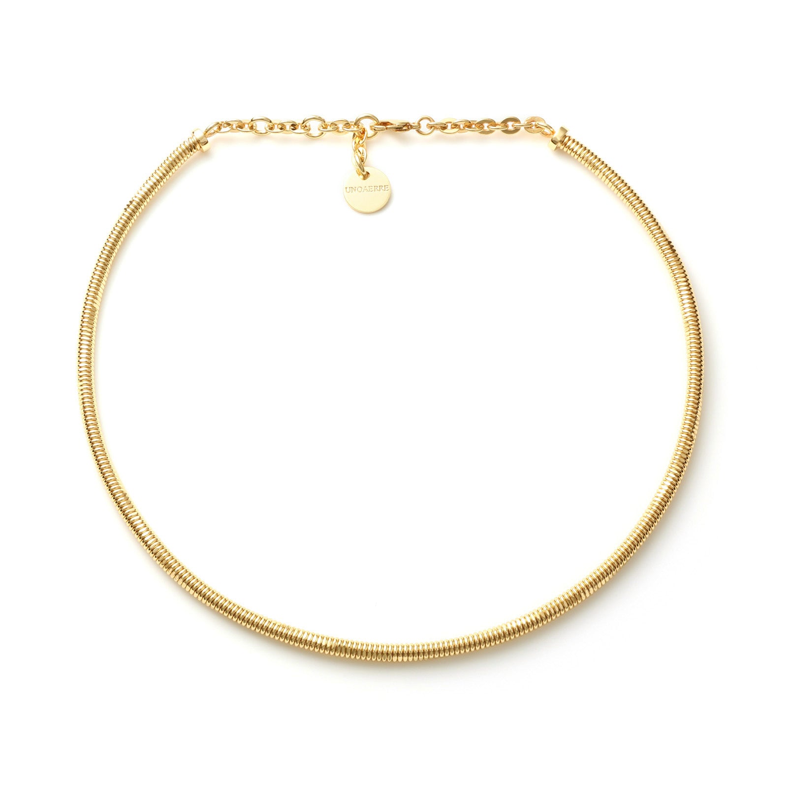 Collana girocollo donna Unoaerre in bronzo dorato a catena MISURA UNICA