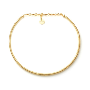 Collana girocollo donna Unoaerre in bronzo dorato a catena MISURA UNICA