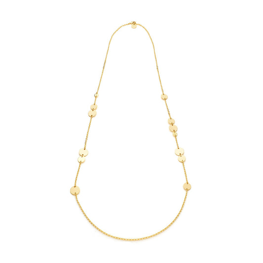 Collana lunga Unoaerre Dinamica in bronzo dorato da donna MISURA UNICA