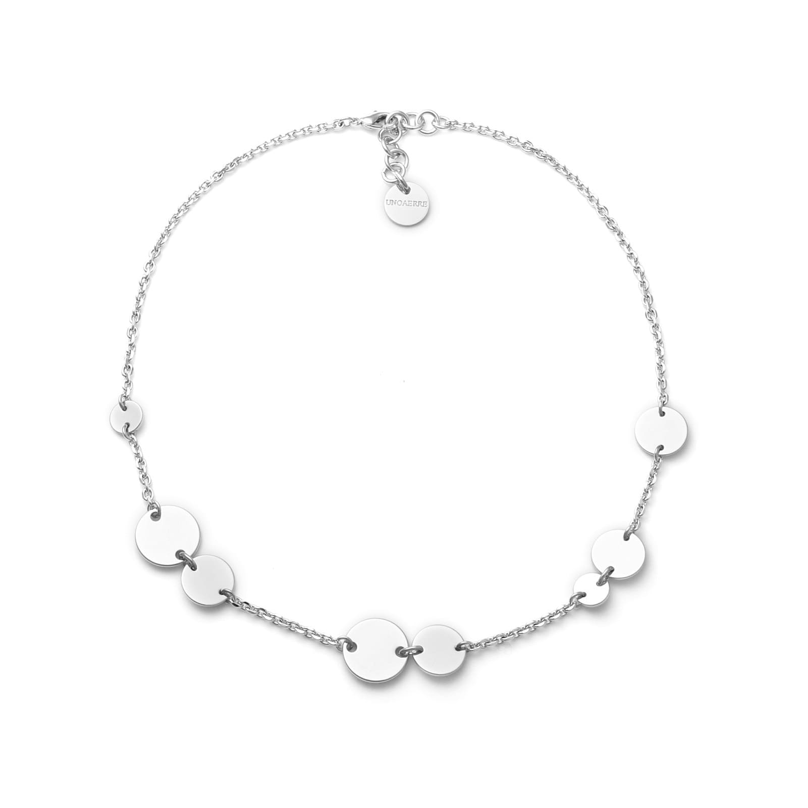 Collana girocollo Unoaerre Dinamica in bronzo argentato MISURA UNICA