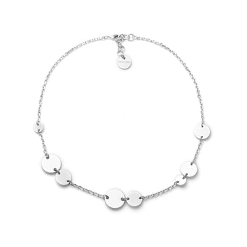Collana girocollo Unoaerre Dinamica in bronzo argentato MISURA UNICA