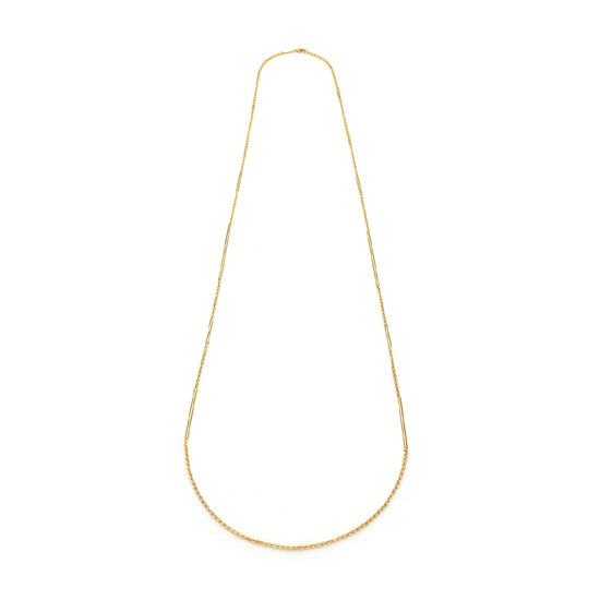 Collana lunga a catena da donna Unoaerre in bronzo dorato MISURA UNICA