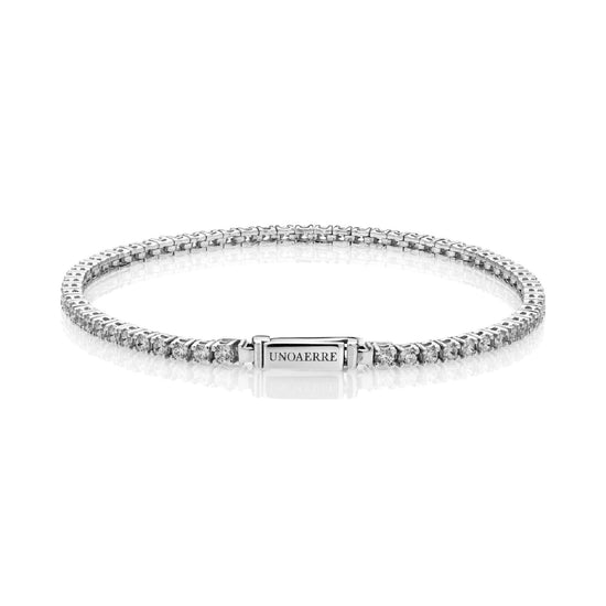 Bracciale tennis Unoaerre in argento e zirconi bianchi 18 cm 18 cm