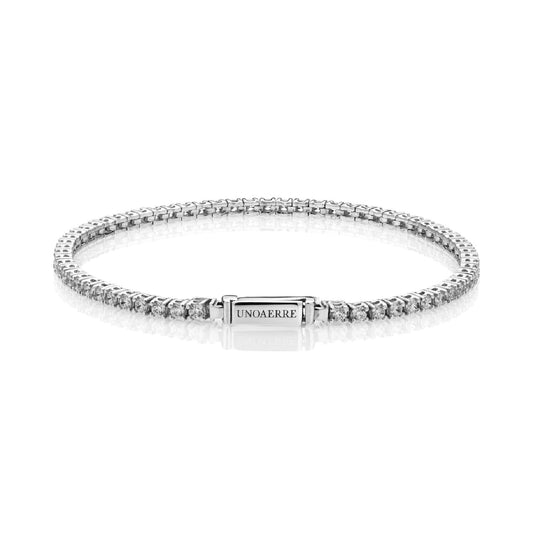 Bracciale tennis Unoaerre in argento e zirconi bianchi 19 cm 19 cm