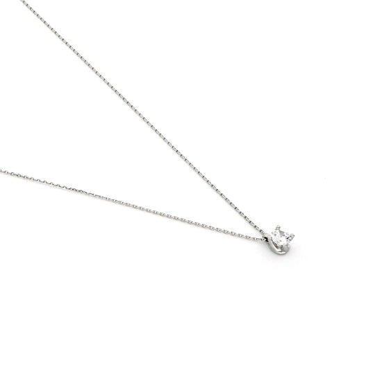 Collana Unoaerre in argento con zircone maxi pendente MISURA UNICA