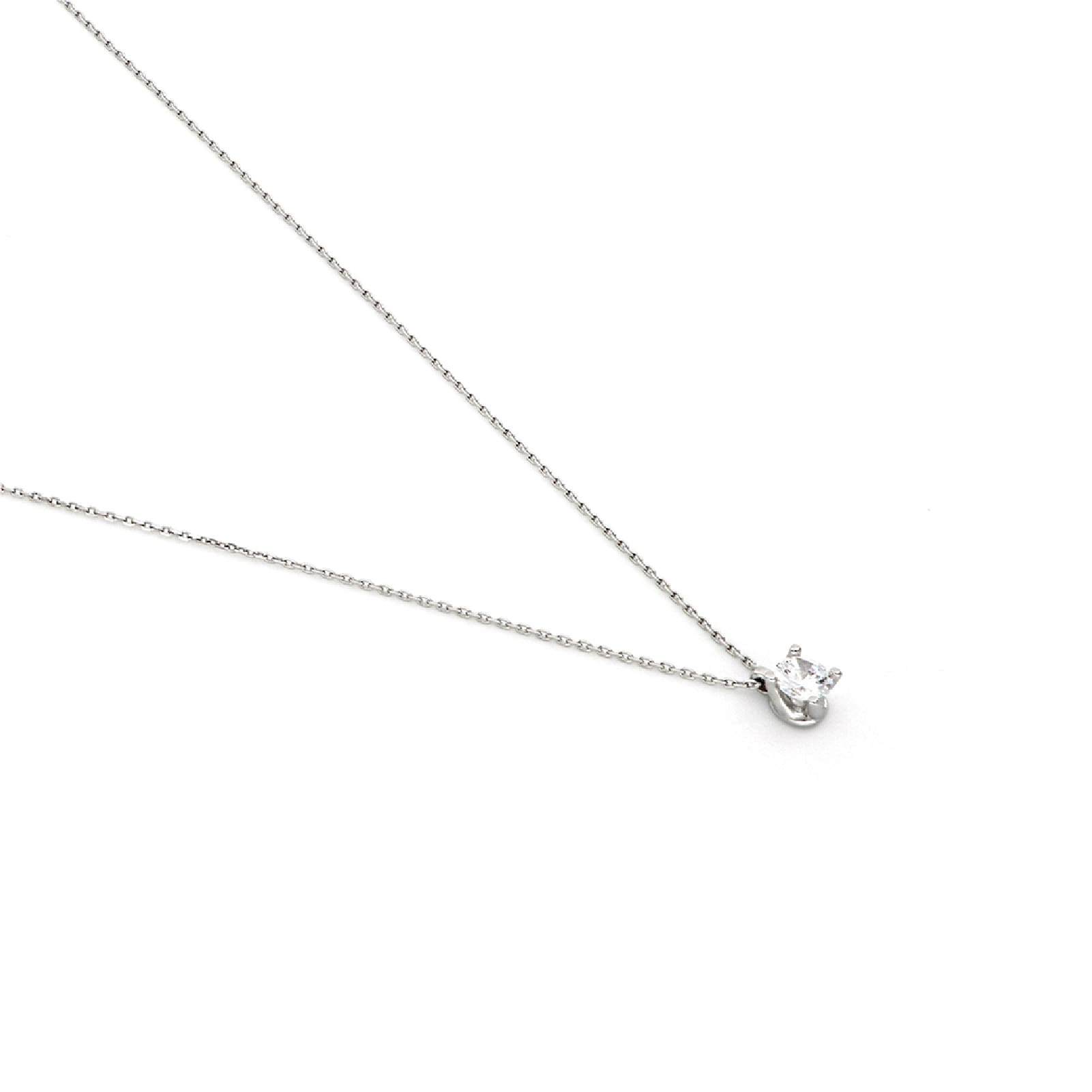 Collana Unoaerre in argento con zircone maxi pendente MISURA UNICA