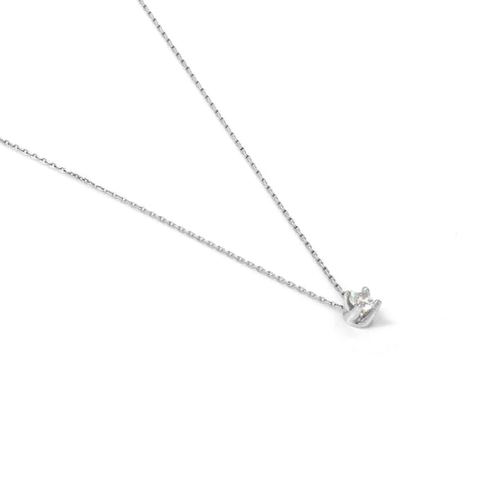 Collana Unoaerre in argento con zircone mini pendente MISURA UNICA