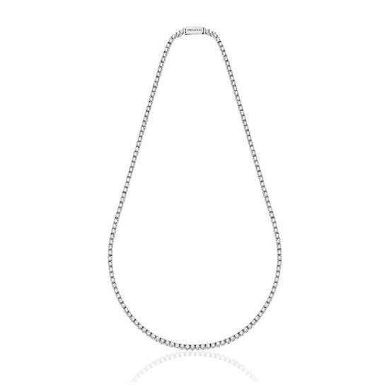 Collana Tennis Unoaerre in argento con zirconi bianchi 38 cm MISURA UNICA