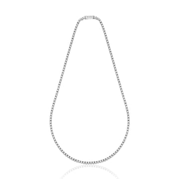 Collana Tennis Unoaerre in argento con zirconi bianchi 41 cm MISURA UNICA