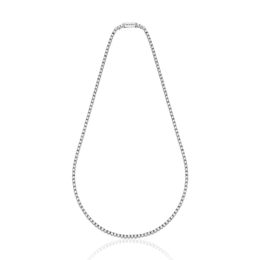 Collana Tennis Unoaerre in argento con zirconi bianchi 41 cm MISURA UNICA