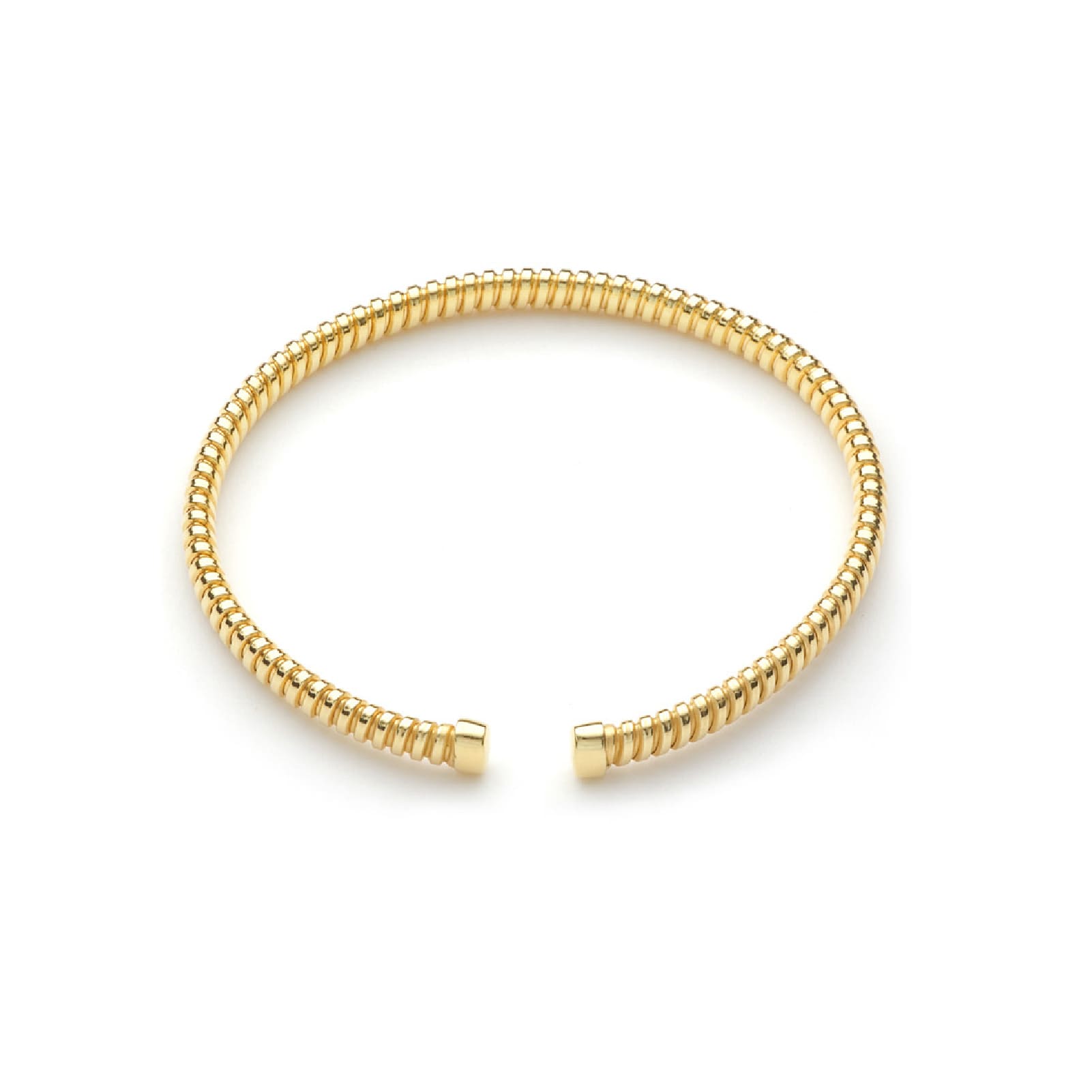 Bracciale rigido tubogas Unoaerre in argento dorato REGOLABILE