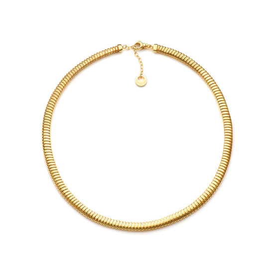 Collana catena tubogas Unoaerre in argento dorato da donna MISURA UNICA